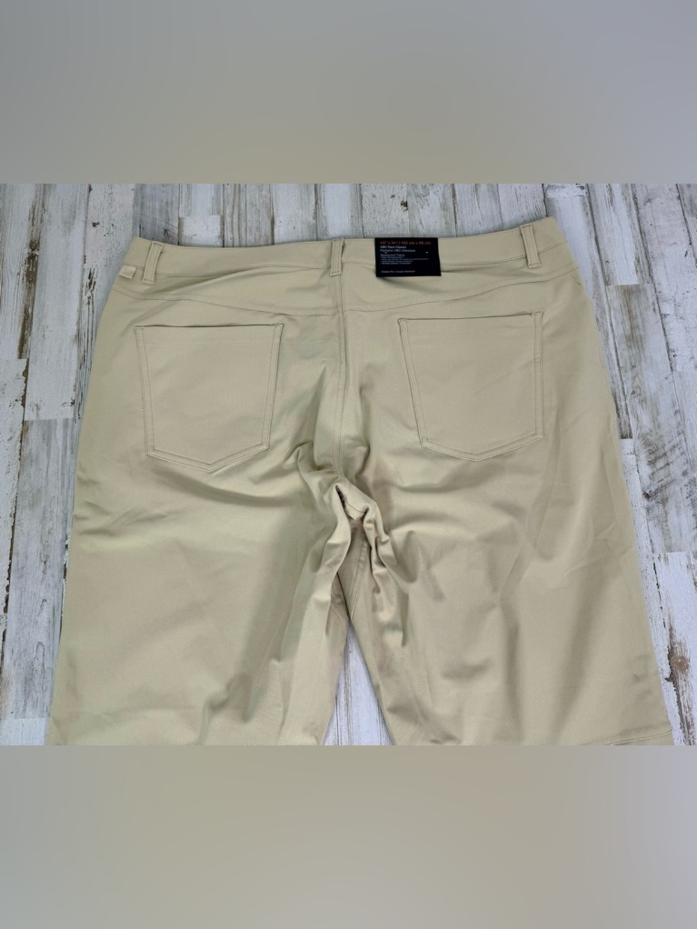 Lululemon ABC Classic Fit Trouser Warpstreme True Tan Men's Size 40x29 NWT - Picture 10 of 11